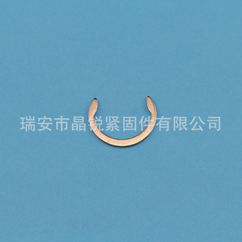 晶锐不锈刚开口c型轴肩挡圈 汽车紧固件 可加工定制